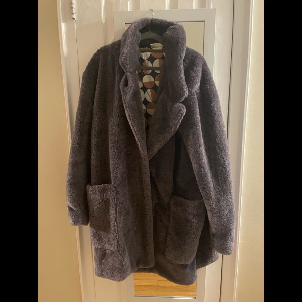 Anthropologie Faux Fur Coat
